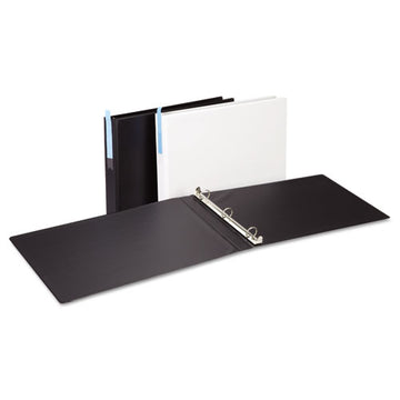 Universal® Ledger-size Round Ring Binder With Label Holder, 3 Rings, 3" Capacity, 11 X 17, White freeshipping - TVN Wholesale